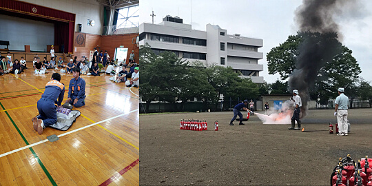 自主防災訓練(双柳小学校区、富士見地区)