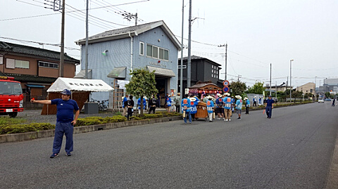 双柳神社夏季大祭底抜け屋台警備