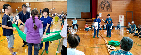 自主防災訓練(双柳小学校、飯能第一小学校)