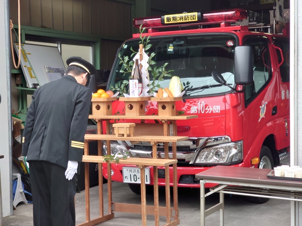 新型ポンプ車安全祈願祭