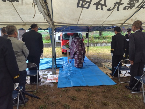 ポンプ車安全祈願式
