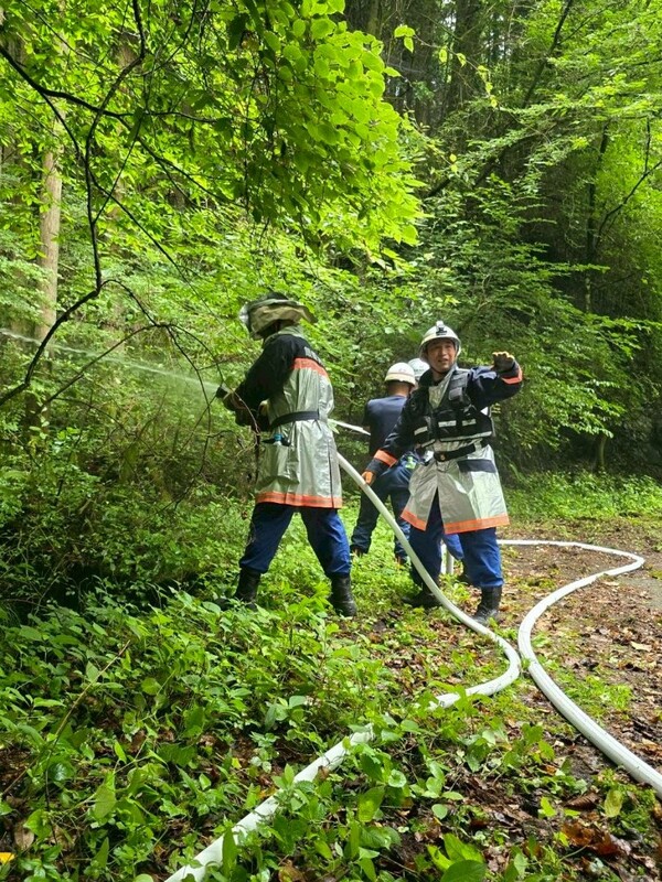 合同中継送水訓練