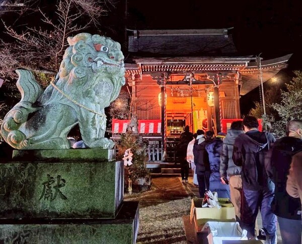 中山加治神社(天神様)お焚き上げ警備